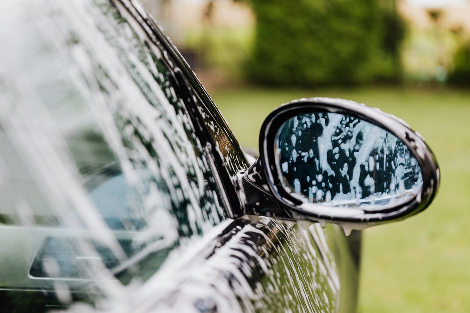 Rich foam applied during a premium hand car wash
